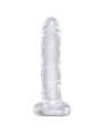 KING COCK - HELDERE REALISTISCHE PENIS 15,5 CM TRANSPARANT