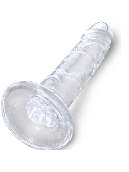KING COCK - CLEAR PÊNIS REALÍSTICO 15.5 CM TRANSPARENTE