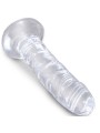 KING COCK - CLEAR PENE REALÍSTICO 15.5 CM TRANSPARENTE