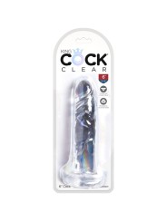 KING COCK - CLEAR PENE REALISTICO 15.5 CM TRASPARENTE