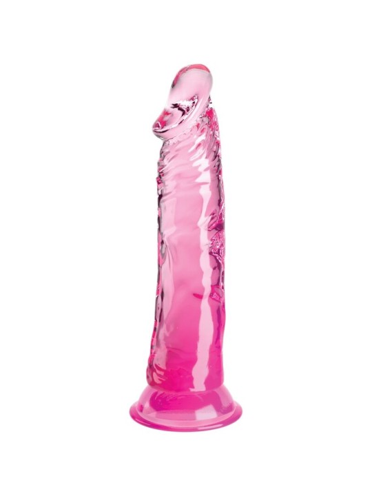 KING COCK - CLEAR PÊNIS REALÍSTICO 19.7 CM ROSA