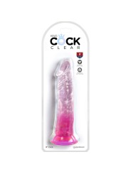 KING COCK - CLEAR PÊNIS REALÍSTICO 19.7 CM ROSA
