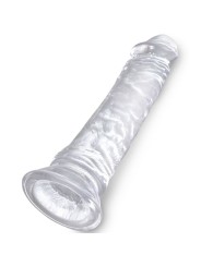 KING COCK - PÊNIS REALISTA CLARO 19.7 CM TRANSPARENTE