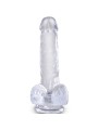 KING COCK - CLEAR PENE REALÍSTICO CON TESTÍCULOS 13.5 CM TRANSPARENTE