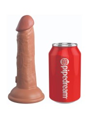 KING COCK - ÉLITE DILDO REALÍSTICO SILICONA 15.2 CM CARAMELO