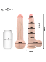 MR INTENSE - BRUCE XL GODEMICHET EN SILICONE AVEC TESTICULES 25,5 CM -