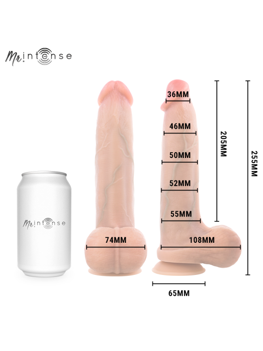 MR INTENSE - BRUCE XL DILDOR DE SILICONE COM TESTÍCULOS 25,5 CM -Ø- 5,