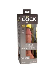 KING COCK - ELITE REALISTIC SILICONE DILDO 15.2 CM CARAMEL