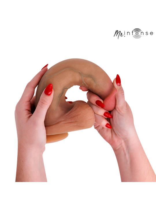 MR INTENSE - BRUCE XL DILDOR DE SILICONE COM TESTÍCULOS 25,5 CM -Ø- 5,
