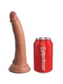 KING COCK - ELITE REALISTISCHER SILIKONDILDO 17.8 CM KARAMELL
