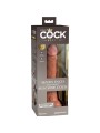 KING COCK - ELITE DILDO DE SILICONE REALÍSTICO 17.8 CM CARAMELO
