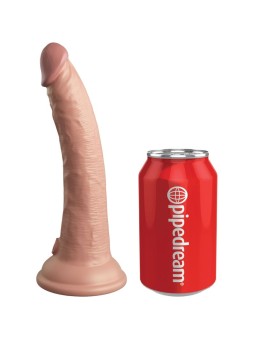 KING COCK - ELITE DILDO SILICONE REALISTA 17.8 CM