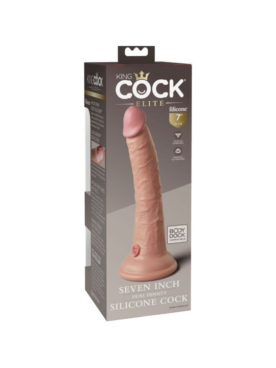 KING COCK - ELITE REALISTISCHE SILICONEN DILDO 17,8 CM