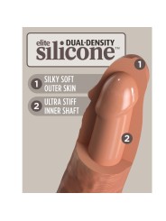 KING COCK - ELITE REALISTISCHE SILICONEN DILDO 20,3 CM KARAMEL