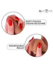 MR INTENSE - BRUCE XL DILDOR DE SILICONE COM TESTÍCULOS 25,5 CM -Ø- 5,