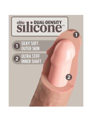 KING COCK - ELITE REALISTISCHE SILICONEN DILDO 28 CM