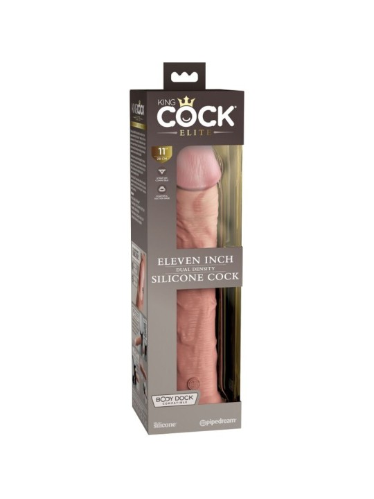 KING COCK - ELITE REALISTISCHE SILICONEN DILDO 28 CM