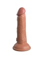 KING COCK - ELITE VIBRADOR REALÍSTICO E SILICONE 15.2 CM CARAMELO