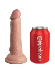 KING COCK - ELITE GODE RÉALISTE VIBRANT & SILICONE 15.2 CM