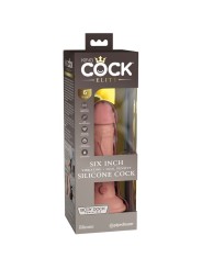KING COCK - ELITE REALISTISCHE VIBRERENDE & SILICONEN DILDO 15,2 CM