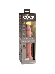 KING COCK - ELITE VIBRADOR DILDO REALÍSTICO E CONTROLE REMOTO DE SILIC