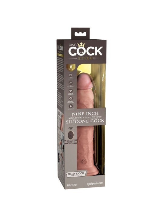KING COCK - ELITE REALISTISCHER DILDO VIBRATOR & SILIKON FERNBEDIENUNG