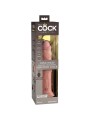 KING COCK - ELITE VIBRADOR DILDO REALÍSTICO E CONTROLE REMOTO DE SILIC