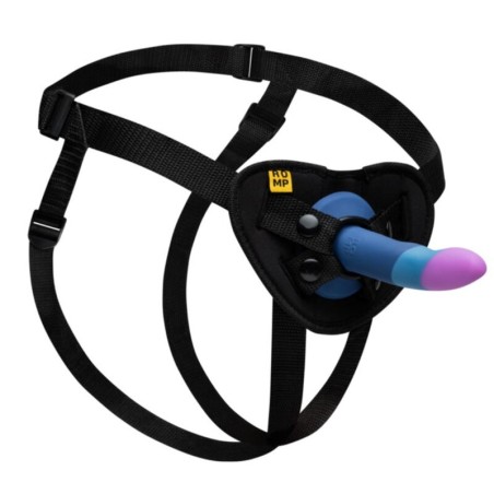 ROMP - PICCOLO SILICONEN DILDO MET DRIEKLEURIGE ZUIGNAP 14 CM