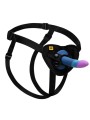 ROMP - PICCOLO DILDO DE SILICONE COM VENTOSA TRICOLORIDA 14 CM