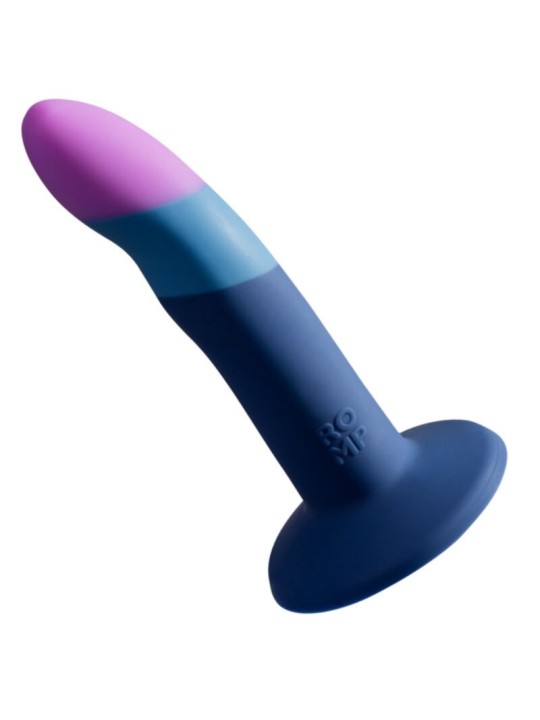 ROMP - PICCOLO DILDO DE SILICONE COM VENTOSA TRICOLORIDA 14 CM