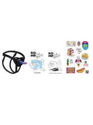 ROMP - PICCOLO SILICONEN DILDO MET DRIEKLEURIGE ZUIGNAP 14 CM