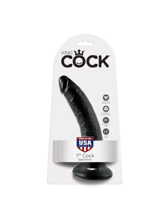 KING COCK - PENE NEGRO 17.8 CM