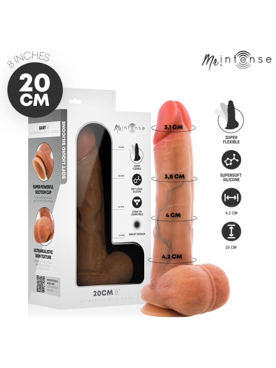 MR INTENSE - GARY M PÊNIS DE SILICONE ULTRA-REALISTA COM TESTÍCULOS 20