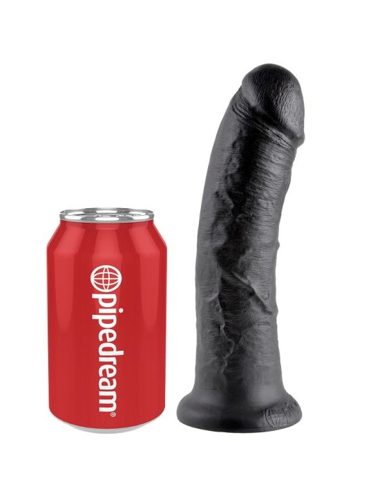 KING COCK - 8 DILDO ZWART 20,3 CM