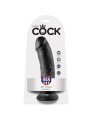 KING COCK - 8 DILDO ZWART 20,3 CM