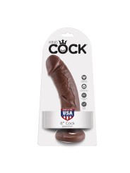 KING COCK - 8 GODE MARRON 20.3 CM