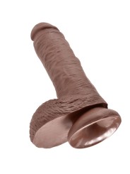 KING COCK 8" COCK BROWN WITH BALLS 20.3 CM