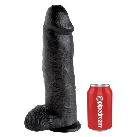 KING COCK - PENE REALISTICO NEGRO 30.48 CM
