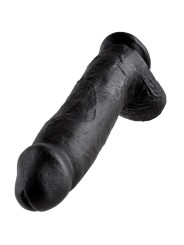 KING COCK - PENE REALISTICO NEGRO 30.48 CM