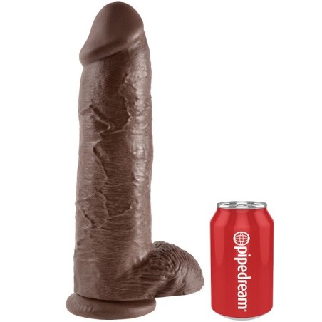 KING COCK - PENE REALÍSTICO MARRÓN 30.48 CM