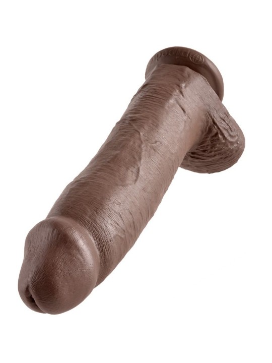KING COCK - PENE REALÍSTICO MARRÓN 30.48 CM