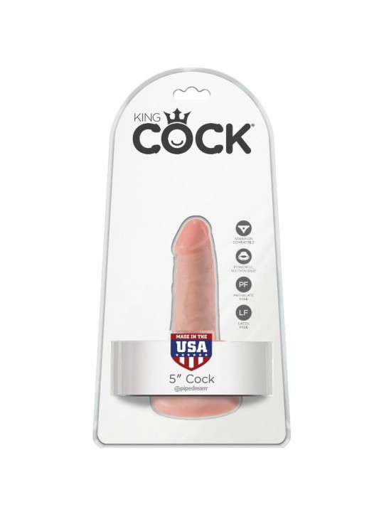 KING COCK - PENE REALÍSTICO 14 CM COLOR NATURAL