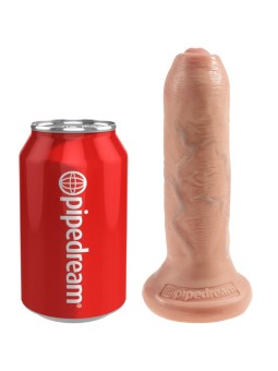 KING COCK - DILDO REALÍSTICO UNCUT NATURAL 15 CM