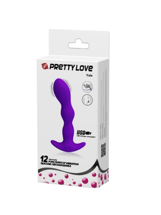PRETTY LOVE - MASSAGER ANAL 12 MODES DE VIBRATION LILAS