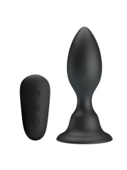 MR PLAY - PLUG ANAL CON VIBRACIÓN NEGRO CONTROL REMOTO