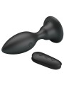 MR PLAY - PLUG ANAL CON VIBRACIÓN NEGRO CONTROL REMOTO