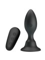 MR PLAY - PLUG ANAL CON VIBRACIÓN NEGRO CONTROL REMOTO