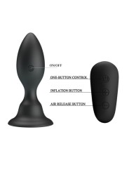 MR PLAY - PLUG ANAL COM CONTROLE REMOTO VIBRAO PRETO