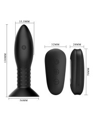 MR PLAY - PLUG COM CONTROLE REMOTO DE BOLAS ROTATIVAS PRETAS