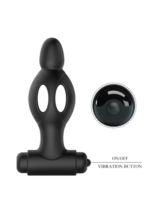 MR PLAY - PLUG ANAL DE SILICONE COM VIBRAO